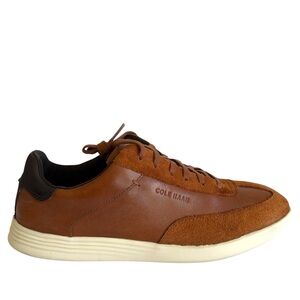 Cole Haan GrandPro Turf Lightweight Brown Leather Suede Elevated Sneakers SZ 10M